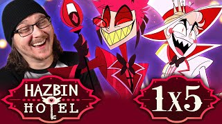 HAZBIN HOTEL EPISODE 5 REACTION  Dad Beat Dad  Hells Greatest Dad  More Than Anything  Review [upl. by Ger272]