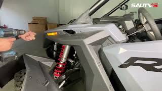 Installation of SAUTVS Fender Flares for Polaris RZR PRO XP Turbo R PRO R 2020 to 2023 [upl. by Hnaht]