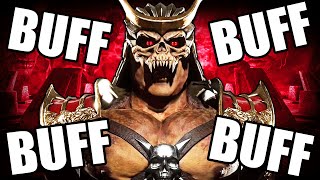 Mortal Kombat 11  Shao Kahn Buffs are LEGENDARY [upl. by Aicilaana]