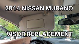 2014 Nissan Murano Sun Visor Replacement  Save your money [upl. by Claudelle535]