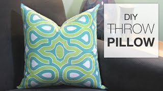 How to Sew a Throw Pillow Tutorial [upl. by Horton764]