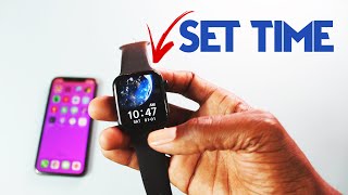 How to SET TIME on a SmartWatch  2 Easy Methods [upl. by Bast]