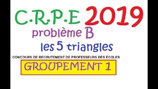 CRPE 2019 groupement 1 Maths Probleme B les 5 carrés algèbre corrigé [upl. by Nancey]