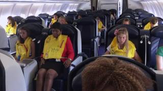 CABIN CREW TRAINING DITCHING  LONG FULL PREPARATION [upl. by Yeslehc]