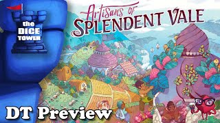 Artisans of Splendent Vale  Dice Tower Preview by Ella [upl. by Hamo]