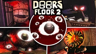 ALL JUMPSCARES in FLOOR 2 amp Scary Moments  DOORS Floor 2 Update The Mines Boss Fights [upl. by Eiramrefinnej]