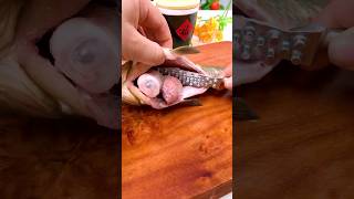 Scrape fish quickly It can scrape the scales and clean the fish cooking minivlog [upl. by Trixie206]