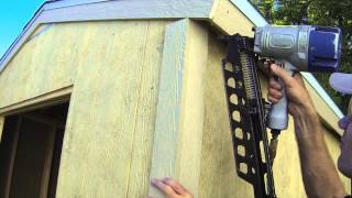 How To Build A Shed  Part 8  Exterior Trim Install [upl. by Airdnaxila]