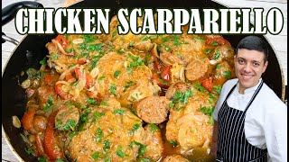 Chicken Scarpariello  Easy Italian Chicken Recipe for Dinner  Comfort Food by Lounging with Lenny [upl. by Brockwell88]