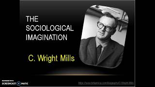 Introduction to Sociology  The Sociological Imagination  Part 1 [upl. by Eralc]