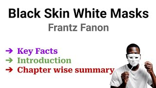 Black Skin White Mask By Frantz Fanon Chapter 4 summary in hindi Black Skin white mask summary [upl. by Estis]