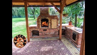 Zahradní krb s udírnou  stavba  DIY building outdoor fireplace with smoker and grill [upl. by Marduk]