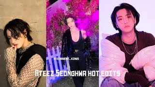 Ateez Seonghwa hot edits new amp old ateez seonghwa tiktok instagram [upl. by Asirem]