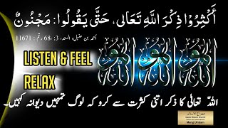 Zikr  Dhikr  Listen amp Feel Relax  ALLAH HOO ALLAH [upl. by Towroy]