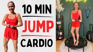 Low Impact Rebounder Workout for Beginners  10 Minutes with Music  Mini Trampoline Easy Workout [upl. by Suirtemed]