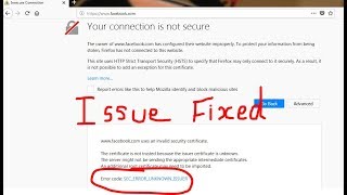 Fix Secure Connection Failed FirefoxError codeSECERROROCSPINVALIDSIGNINGCERT [upl. by Vanny994]