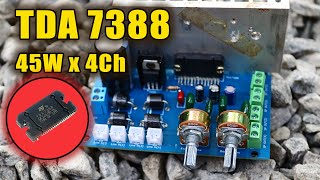 TDA 7388 IC Amplifier Circuits 45W with 4 channels [upl. by Gershon]