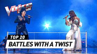 CRAZY UNEXPECTED BATTLE combinations on The Voice [upl. by Hilly919]