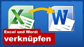 Excel Tabelle in Word verknüpfen [upl. by Sivolc]