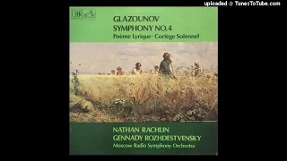 Alexander Glazunov  Symphony No 4 in Eflat major Op 48 1893 [upl. by Courtney]