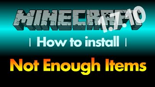 How to install Not Enough Items 1710 NEI for Minecraft 1710 with download link [upl. by Yclek]