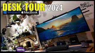 【デスクツアー2024】Windows・MAC のハイブリットITコンサルタントのデスク紹介｜BenQ iDeaCam S1 Pro｜リモートワーク｜配線整理｜DeskTour  手元実演カメラ [upl. by Harbour]