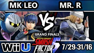 SF5 Smash 4  SF HDG  MK Leo Marth Metaknight Vs Mr R Sheik SSB4 Grand Finals  Smash Wii U [upl. by Los531]