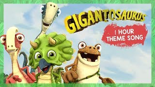 GIGANTOSAURUS 🦖  1 HOUR THEME SONG [upl. by Anauqed488]