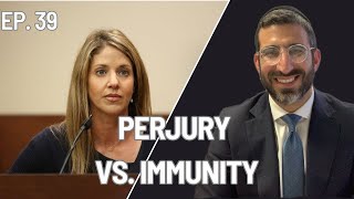 Wendi Adelson If she committed perjury would that take away her immunity Trial Lawyer answers [upl. by Rebm]