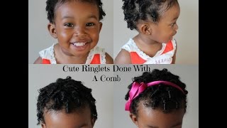 How To Do Ringlets In Curly Hair With Just A Comb [upl. by Zosema]