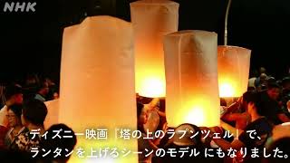 Thailand Lantern Festival Khom Loi タイ 灯籠祭り（コムローイ） [upl. by Eirrak]