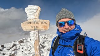 Humphreys Peak in the snow [upl. by Alehc42]