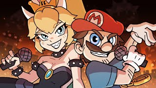 BOWSETTE in 23 Animation Styles ■ HUGE Community Collab ■ The Chalkeaters Mario Song Remake [upl. by Enelhtac]