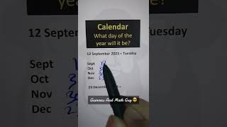 Calendar Trick vedicmaths mathtrick calendartricks tipsandtricks learnonyoutube [upl. by Atinas]