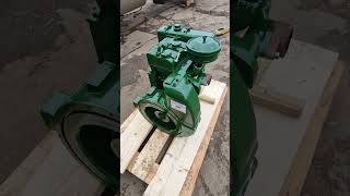 Reconditioned Lister SR2 Twin Cylinder Stationary Diesel Engine Hand Start Up [upl. by Warp275]