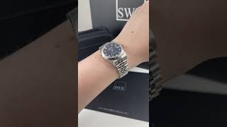 Rolex Datejust Midsize 31 Steel White Gold Blue Dial Watch 278274 Review  SwissWatchExpo [upl. by Gawain389]