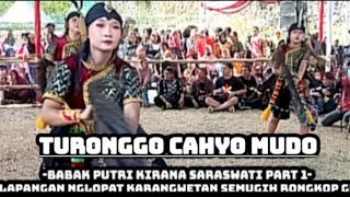 TURONGGO CAHYO MUDO BABAK PUTRI KIRANA SARASWATI PART 1  LAPANGAN KARANGWETAN SEMUGIH RONGKOP GK [upl. by Jesher416]