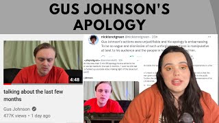 Gus Johnson Finally Made An Apology Video [upl. by Zehcnas330]