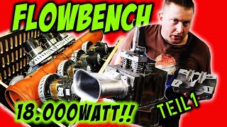 DIY FLOWBENCH Teil 1  18kW Wahnsinn  Tractor Pulling erklärt  SchluckspechtPulling [upl. by Aid122]