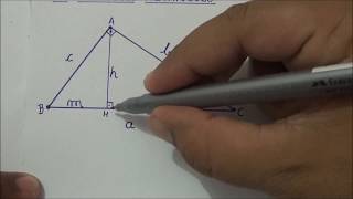 RELAÇÕES MÉTRICAS NO TRIÂNGULO RETÂNGULO PARTE 2 [upl. by Anahsal830]