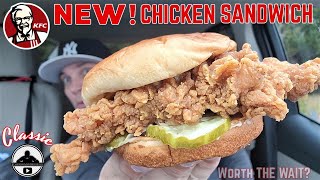 KFC® Classic Chicken Sandwich Review 🐔🥪💯  Worth The Wait  theendorsement [upl. by Nnyleitak]