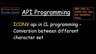 Using ICONV api in CL [upl. by Acinhoj668]