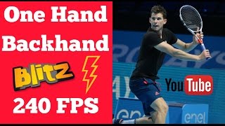 One Hand Backhand PERFECTION  Federer Wawrinka Thiem amp Dimitrov [upl. by Blalock]