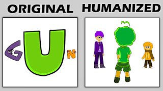 Alphabet Lore vs Humanized Alphabet Lore by Hi Ani Comparison Pt 4 [upl. by Airreis]