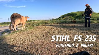 DESEMPEÑO DE DESMALEZADORA STIHL FS 235 [upl. by Aihseit]