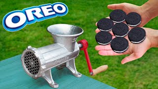 EXPERIMENT MEAT GRINDER VS OREO COOKIES [upl. by Yanel234]