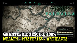 Assassins Creed Valhalla Grantebridgescire All Collectibles Wealth Mysteries Artifacts [upl. by Burris]