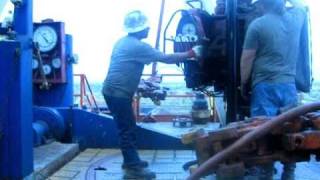 Laying down drill pipe w the ST80 [upl. by Britteny]