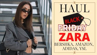 HAUL ZARA BERSHKA  Tendencias que tienes que comprar durante el Black Friday [upl. by Amerigo]