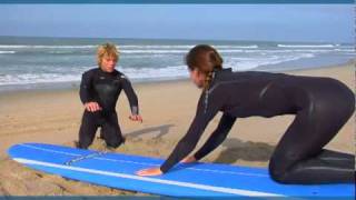 How to Surf Surfing Basics in Huntington Beach [upl. by Weissmann]